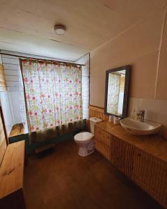 Koupelna v ubytování Cabaña vista al Mar