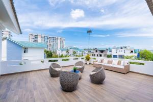 Balkón nebo terasa v ubytování Villages Resort Long Cung Gần Bãi Tắm