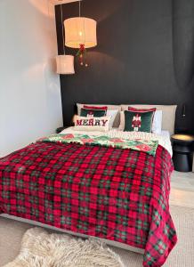 Postel nebo postele na pokoji v ubytování Wave - Beach Style Studio & Sea View