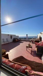 Balkón nebo terasa v ubytování Gypsy Surf Maroc Hostel