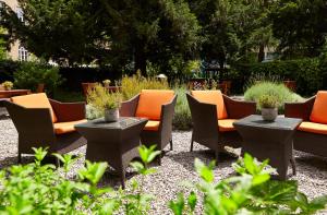 Jardín al aire libre en Steinenschanze Charming City & Garden Hotel