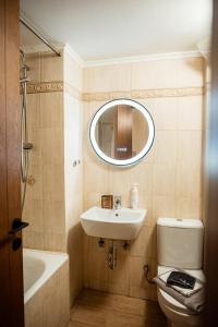 Koupelna v ubytování Tollmere Hospitality Ηχώ