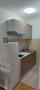 Kuchyň nebo kuchyňský kout v ubytování Decembar