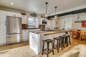 Кухня или мини-кухня в Scandia Nordic-Themed Retreat on 80 Acres with Sauna
 +19 фотографий