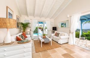 Et opholdsområde på Myrtle Cottage