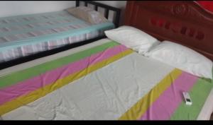 Кровать или кровати в номере Hospedaje el Floral