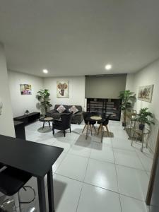 Posezení v ubytování A nice and beautiful apartment