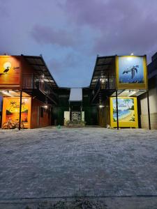 Bygningen som lejlighedshotellet ligger i