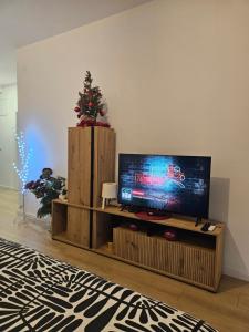 TV a/nebo společenská místnost v ubytování Miss Lux