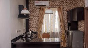 Kuchyň nebo kuchyňský kout v ubytování Raj Holidays Homes