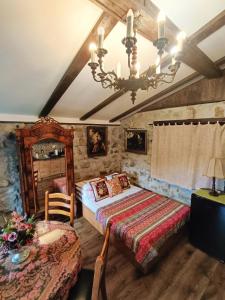 Postel nebo postele na pokoji v ubytování Chata Kataryniarza