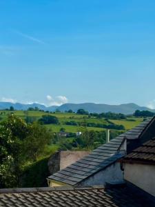 a view of the countryside from the roofs of houses at Maggies Cottage in Little Broughton