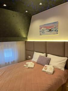 Postel nebo postele na pokoji v ubytování Apartman Felis Star