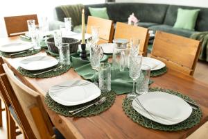 Χώρος καθιστικού στο SmartStay Apartment 85 m2, bis 8 Personen, Balkon, Parkplatz, Self Check-in