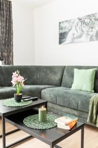 Χώρος καθιστικού στο SmartStay Apartment 85 m2, bis 8 Personen, Balkon, Parkplatz, Self Check-in