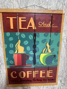 Příslušenství pro přípravu čaje a kávy v ubytování Hostel Tastaq