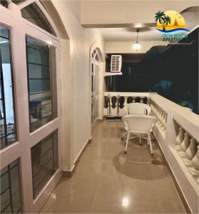 Balkón nebo terasa v ubytování Goa Beach Apartment