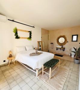 Кровать или кровати в номере Villa Eden Marrakech
