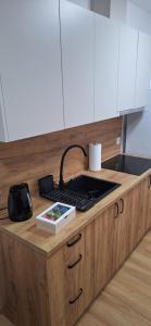 Η κουζίνα ή μικρή κουζίνα στο Apartament Sobieskiego nr 3