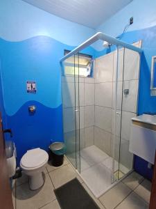 Baðherbergi á Hostel Pantanal Em Florianópolis