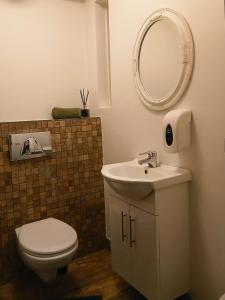 Koupelna v ubytování Selfoss Hostel