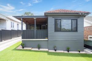 Bygningen som feriehuset ligger i