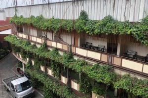 a building with plants on the side of it at Hotel Lestari Near Lippo Plaza Mall Jember in Jember +2 photos