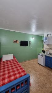 Η κουζίνα ή μικρή κουζίνα στο Cabañas Don Emilio