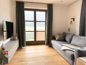 TV a/nebo společenská místnost v ubytování Rennerhof in the Lesach Valley