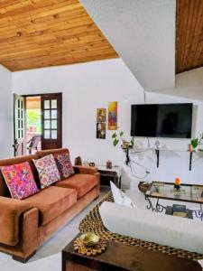 TV/trung tâm giải trí tại Finca El Paraíso