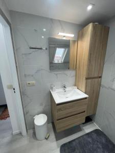 Et badeværelse på Maison de Vacances Nieuwpoort