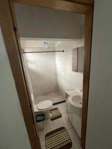 Koupelna v ubytování Pousada azul