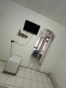 TV a/nebo společenská místnost v ubytování Pousada azul