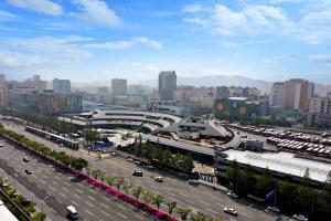 Γενική άποψη της πόλης Γκουάνγκτζου ή θέα της πόλης από  αυτό το ξενοδοχείο