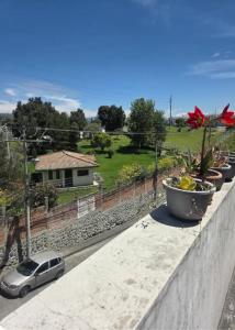 En have udenfor Hospedaje cerca del aeropuerto