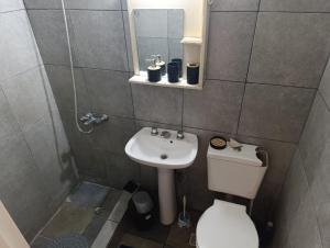 Koupelna v ubytování Complejo Cruce Varela