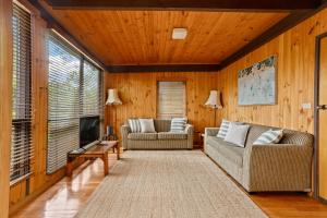 Гостиная зона в The Moona Cabin - Barwon Heads