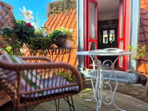 En balkon eller terrasse på Appelgriebsch + 14 billeder