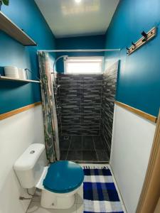 Koupelna v ubytování Hina Lodge - Bungalow Hina