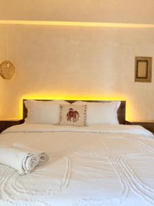 Postel nebo postele na pokoji v ubytování Gourmet Getaway - Explore Karachi's Flavors