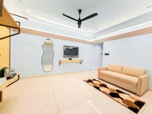 TV a/nebo společenská místnost v ubytování Hotel Nova Wave