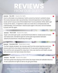 ein Screenshot einer SMS mit einer Gästebewertung in der Unterkunft Cozy Charming Richmond 1BR Retreat in San Francisco + 45 Fotos