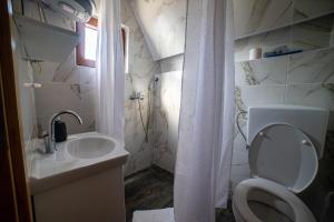 a bathroom with a toilet and a sink at Una Relax in Vajagići +13 photos