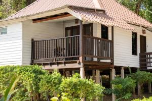 Bygningen som resortet ligger i