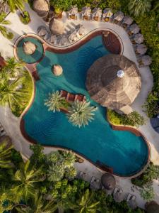 an overhead view of a pool at a resort at Anantara Hua Hin Resort in Hua Hin