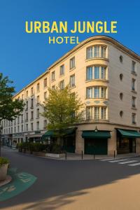 El edificio en el que está el hotel