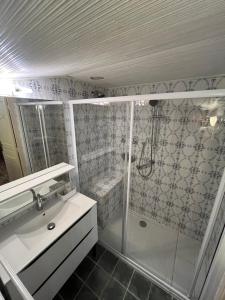 Koupelna v ubytování Chateau d'Ayres - Hôtel & Spa + 8 fotografií