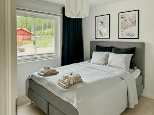 Ένα ή περισσότερα κρεβάτια σε δωμάτιο στο Modern Villa In Historic Pershyttan +14 φωτογραφίες