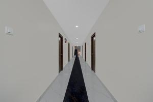 a view of the pyramid from the top of the building at Super Townhouse Oak Bachupally Medical College Formerly SV Hotels in Lingampalli