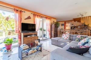 Χώρος καθιστικού στο Lauriers roses - Chambre D'hôtes